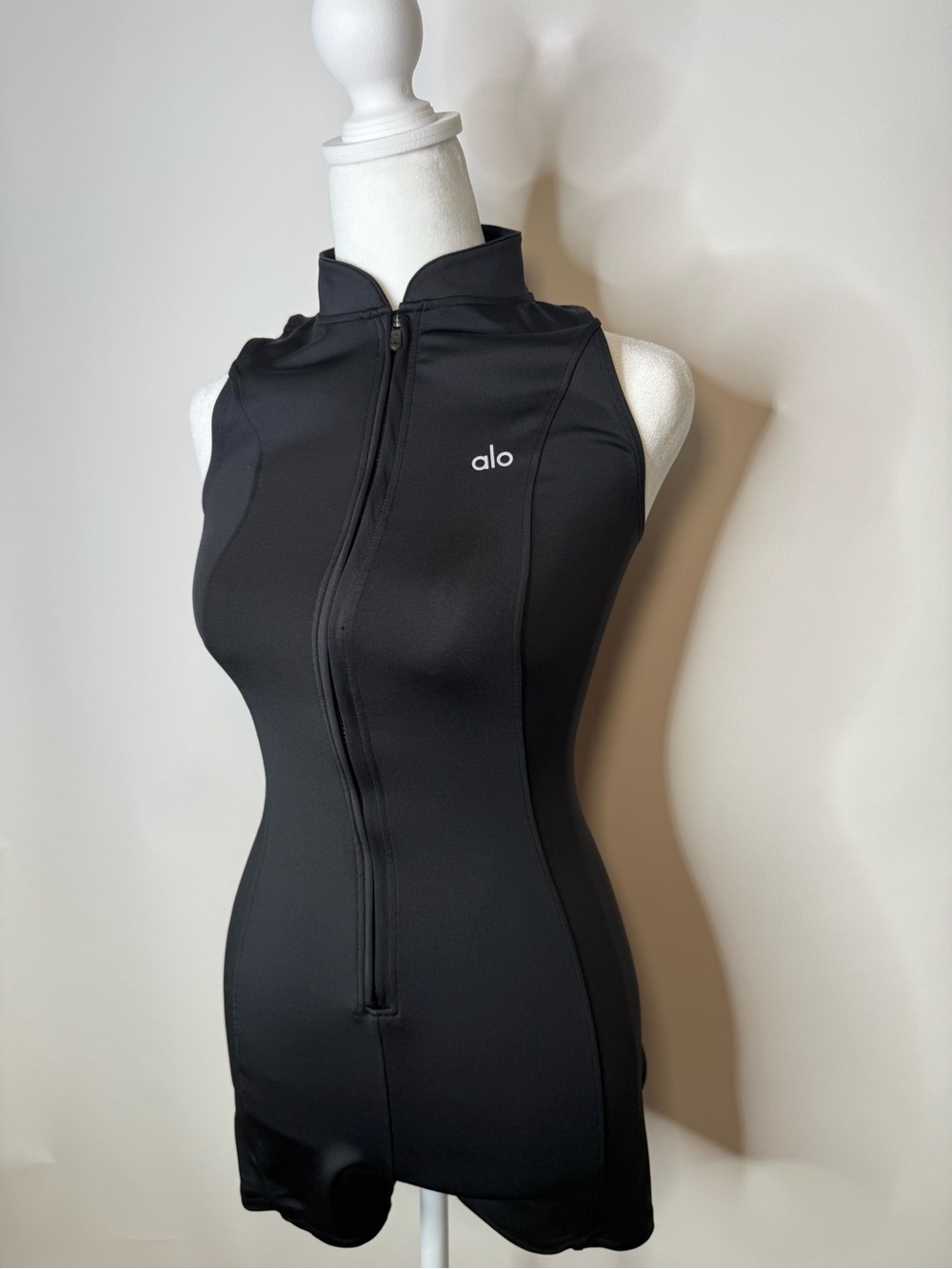 ALO Yoga Black Full Zip Jumpsuit